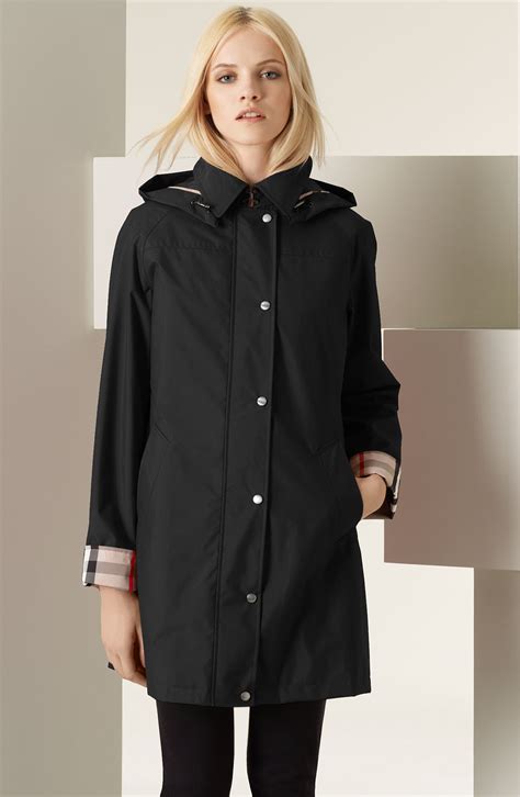 burberry brit a line rain coat|Burberry raincoats for women sale.